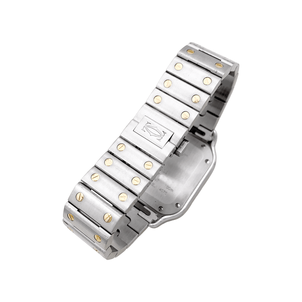 Watch Cartier, "Santos", steel and gold.