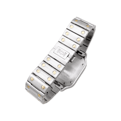 Watch Cartier, "Santos", steel and gold.