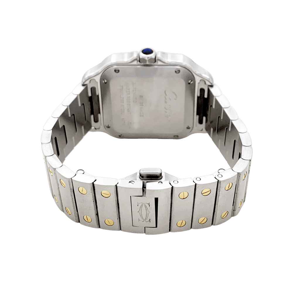 Watch Cartier, "Santos", steel and gold.