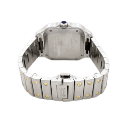 Watch Cartier, "Santos", steel and gold.