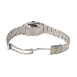 Montre CARTIER "Santos" en or jaune, acier et saphir - Castafiore