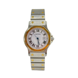 Montre CARTIER "Santos" en or jaune et acier - Castafiore