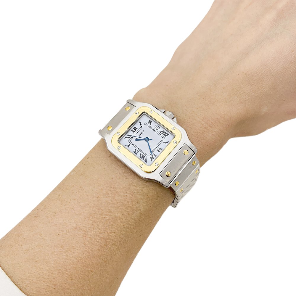 Montre CARTIER "Santos" en or jaune et acier - Castafiore