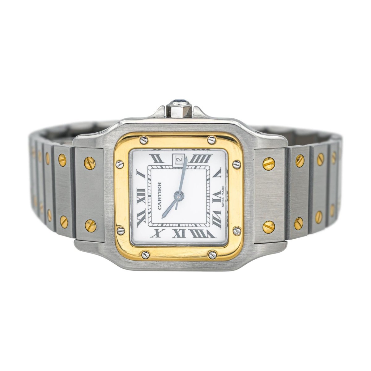 Montre CARTIER "Santos" en or jaune et acier - Castafiore