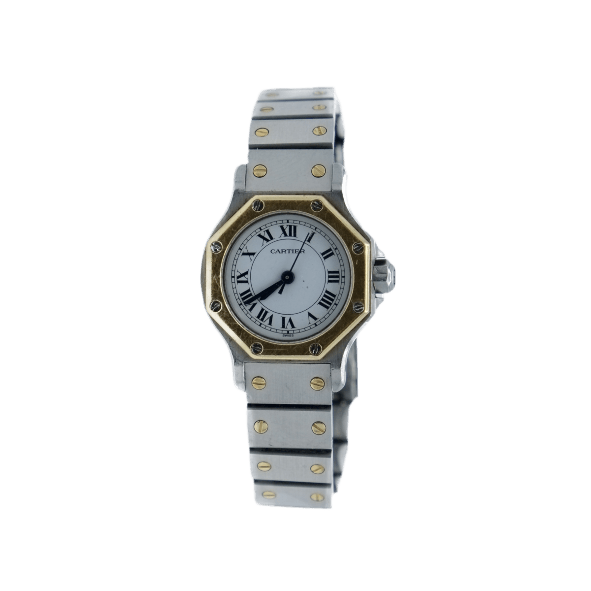 Montre CARTIER "Santos" en or jaune et acier - Castafiore