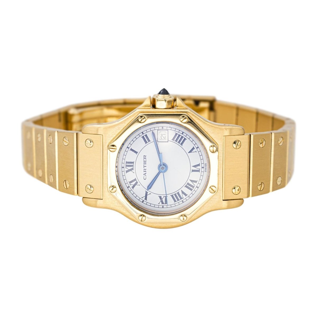 Montre CARTIER "Santos Octogonale" en or jaune - Castafiore