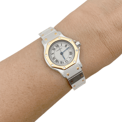 Montre CARTIER "Santos Octogonale" en or jaune et acier - Castafiore