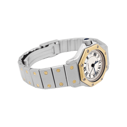 Montre CARTIER "Santos Octogonale" en or jaune et acier - Castafiore