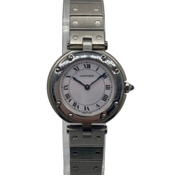 Montre CARTIER "Santos Vendome" en acier, saphir et quartz - Castafiore