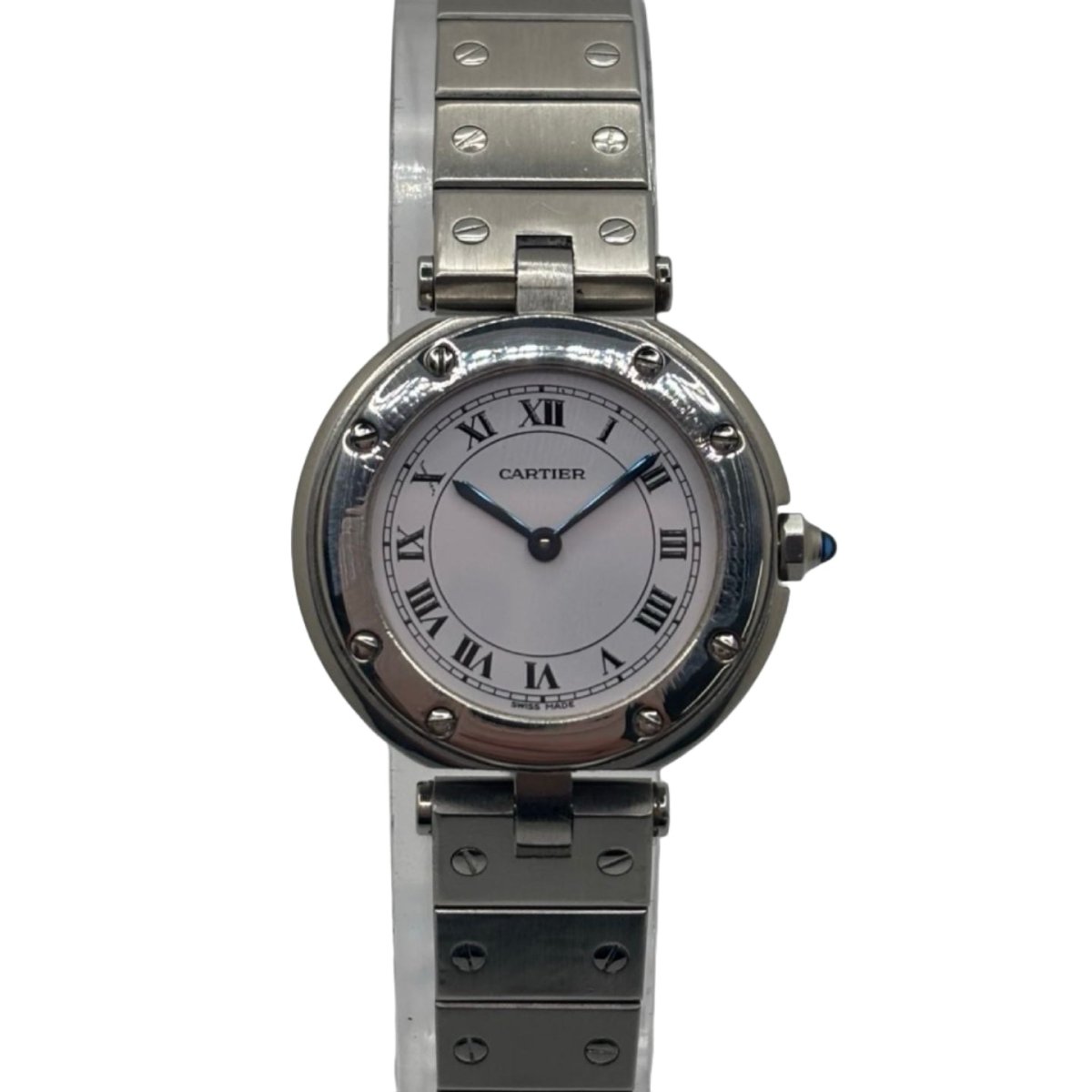 Montre CARTIER "Santos Vendome" en acier, saphir et quartz - Castafiore