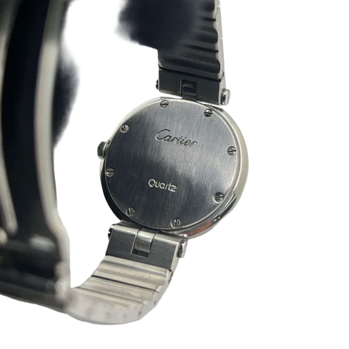 Montre CARTIER "Santos Vendome" en acier, saphir et quartz - Castafiore