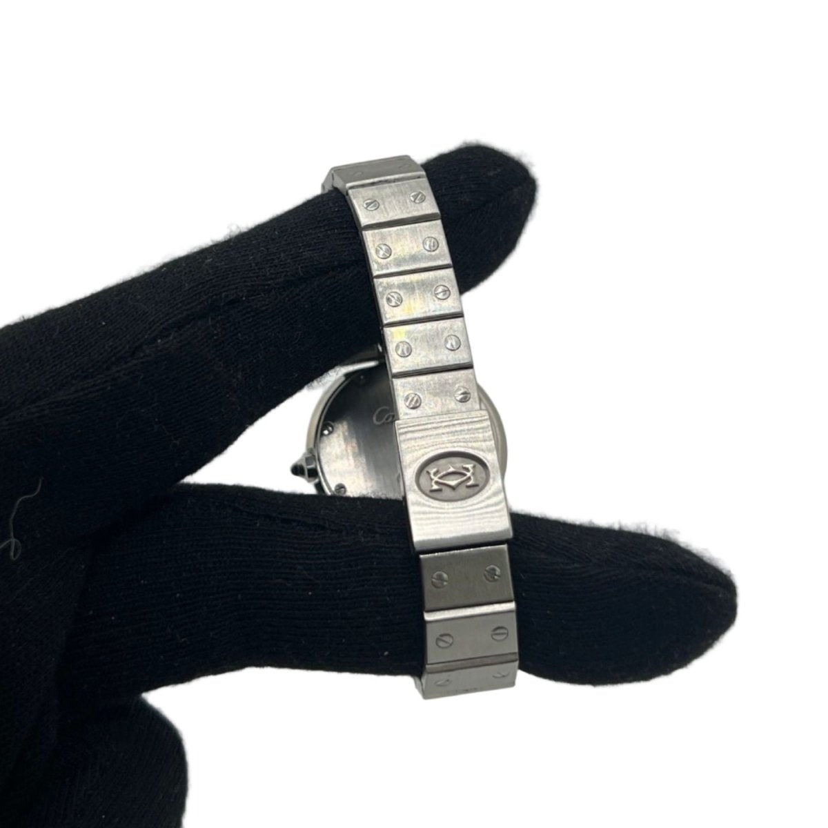 Montre CARTIER "Santos Vendome" en acier, saphir et quartz - Castafiore