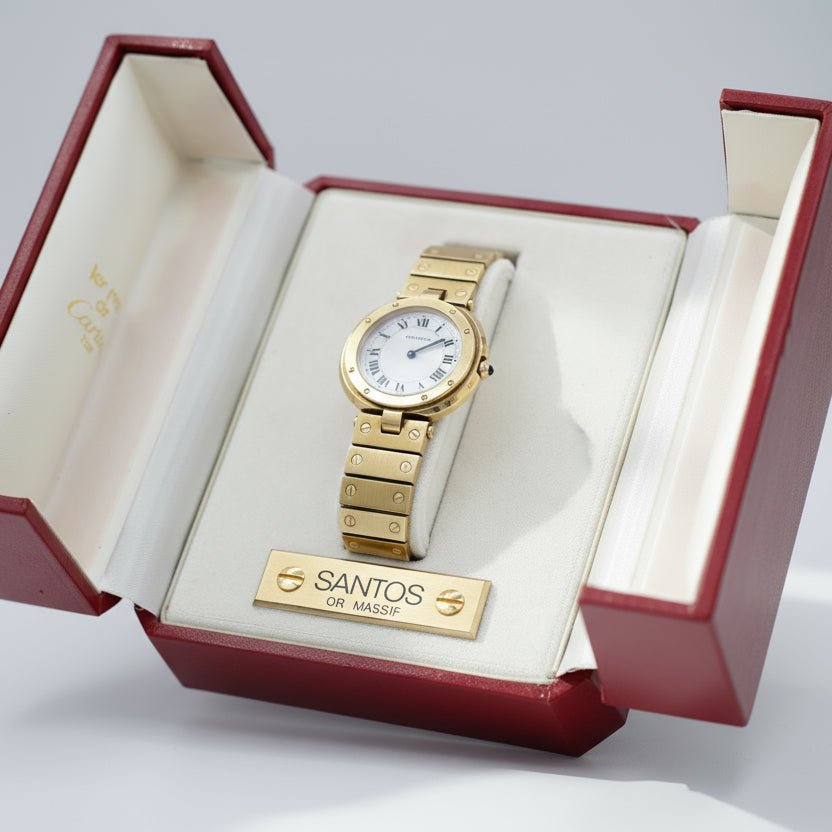 Montre CARTIER "Santos Vendôme" en or jaune - Castafiore