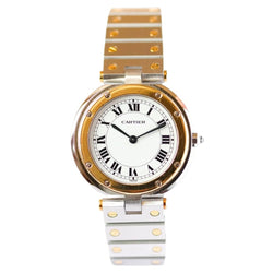 Montre CARTIER "Santos Vendôme" en or jaune et acier - Castafiore