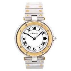 Montre CARTIER "Santos Vendôme" en or jaune et acier - Castafiore