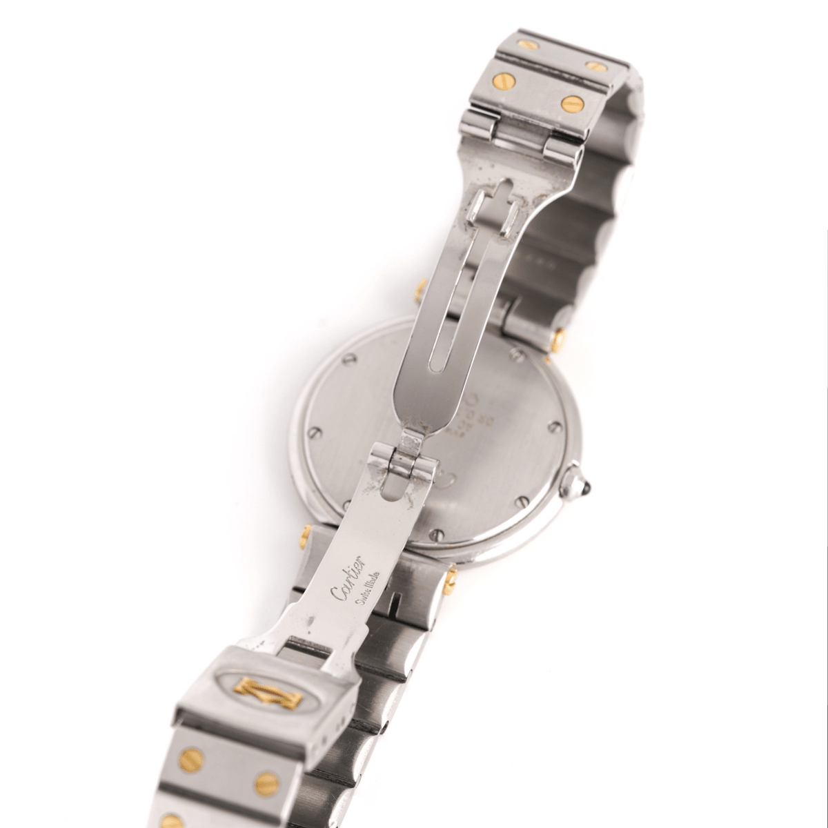 Montre CARTIER "Santos Vendôme" GM en or jaune et acier - Castafiore