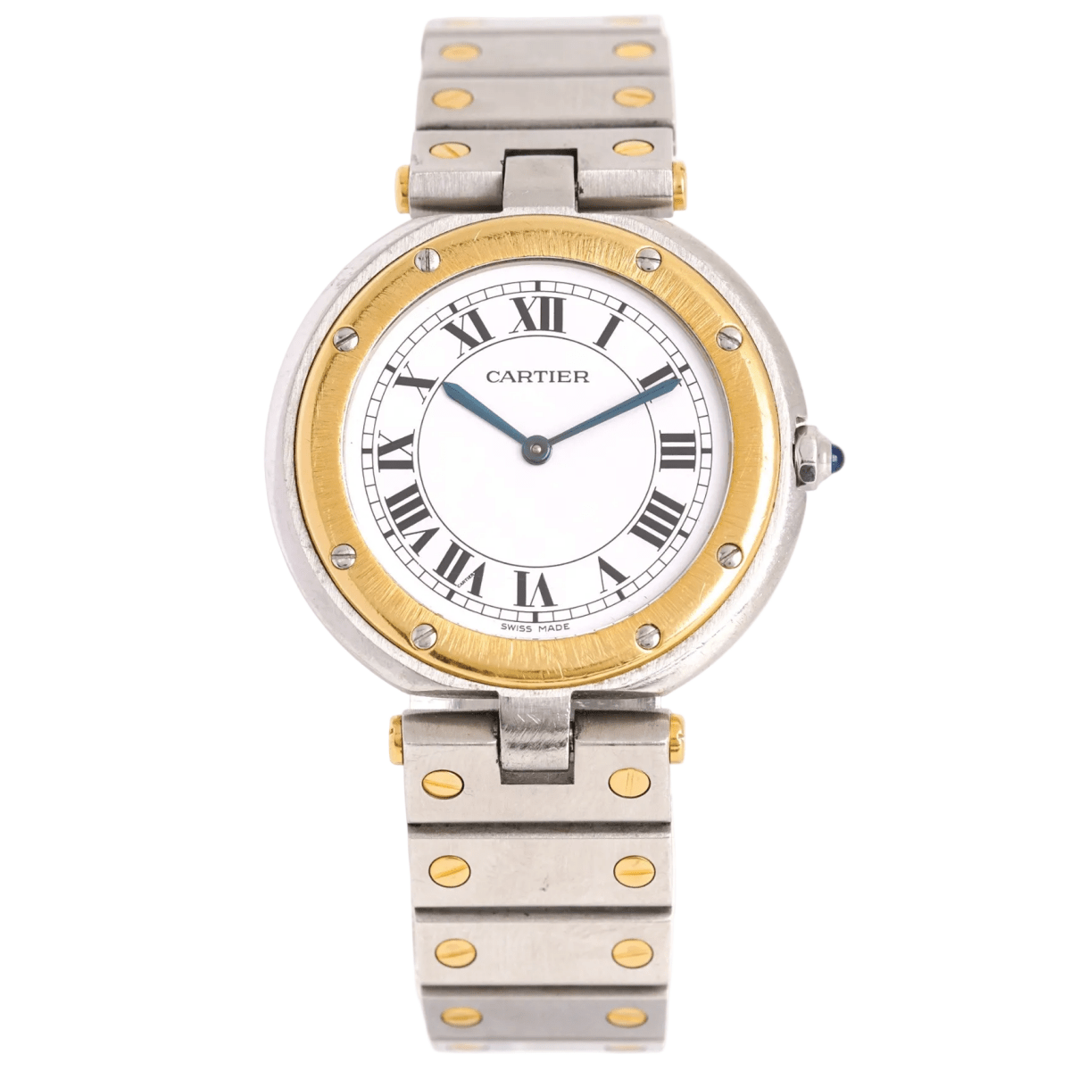 Montre CARTIER "Santos Vendôme" GM en or jaune et acier - Castafiore