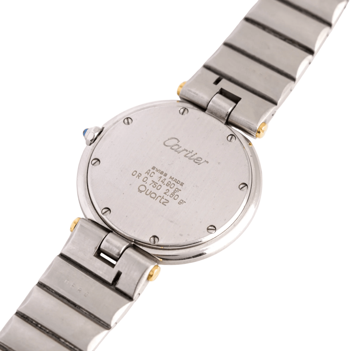 Montre CARTIER "Santos Vendôme" GM en or jaune et acier - Castafiore