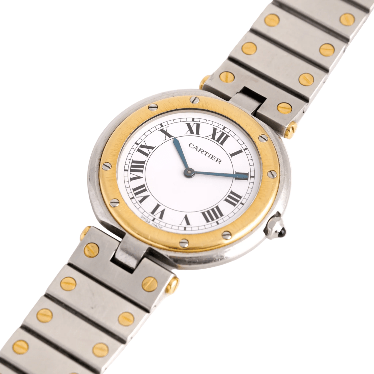 Montre CARTIER "Santos Vendôme" GM en or jaune et acier - Castafiore