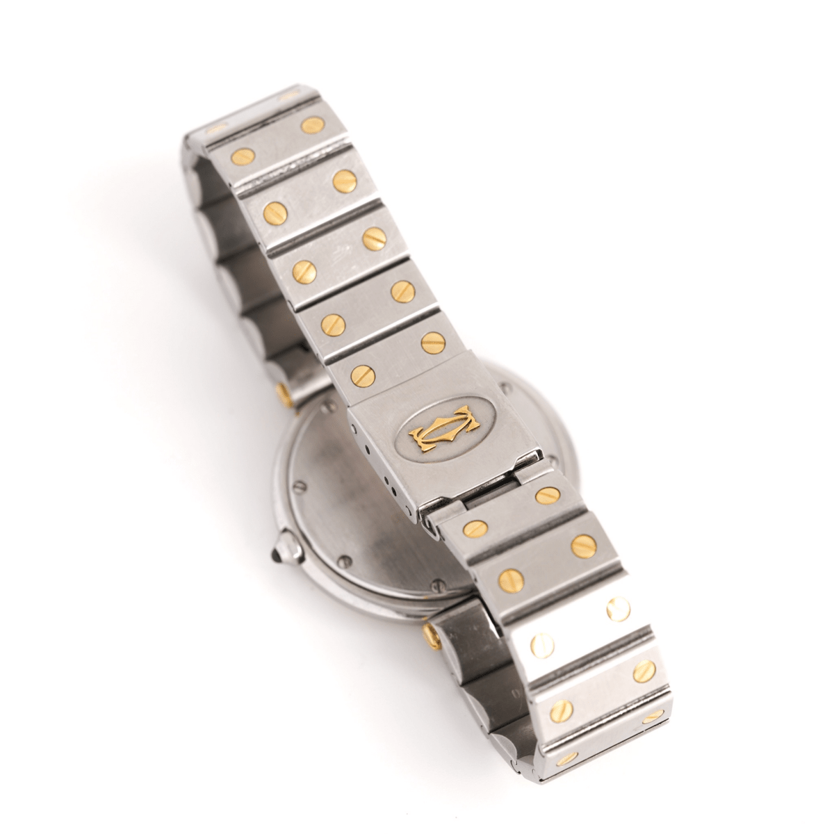 Montre CARTIER "Santos Vendôme" GM en or jaune et acier - Castafiore