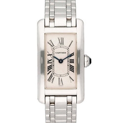 Montre CARTIER "Tank américaine" en or blanc - Castafiore