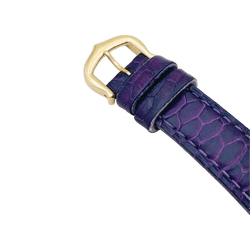 Montre CARTIER "Tank Américaine" en or jaune, acier et cuir - Castafiore