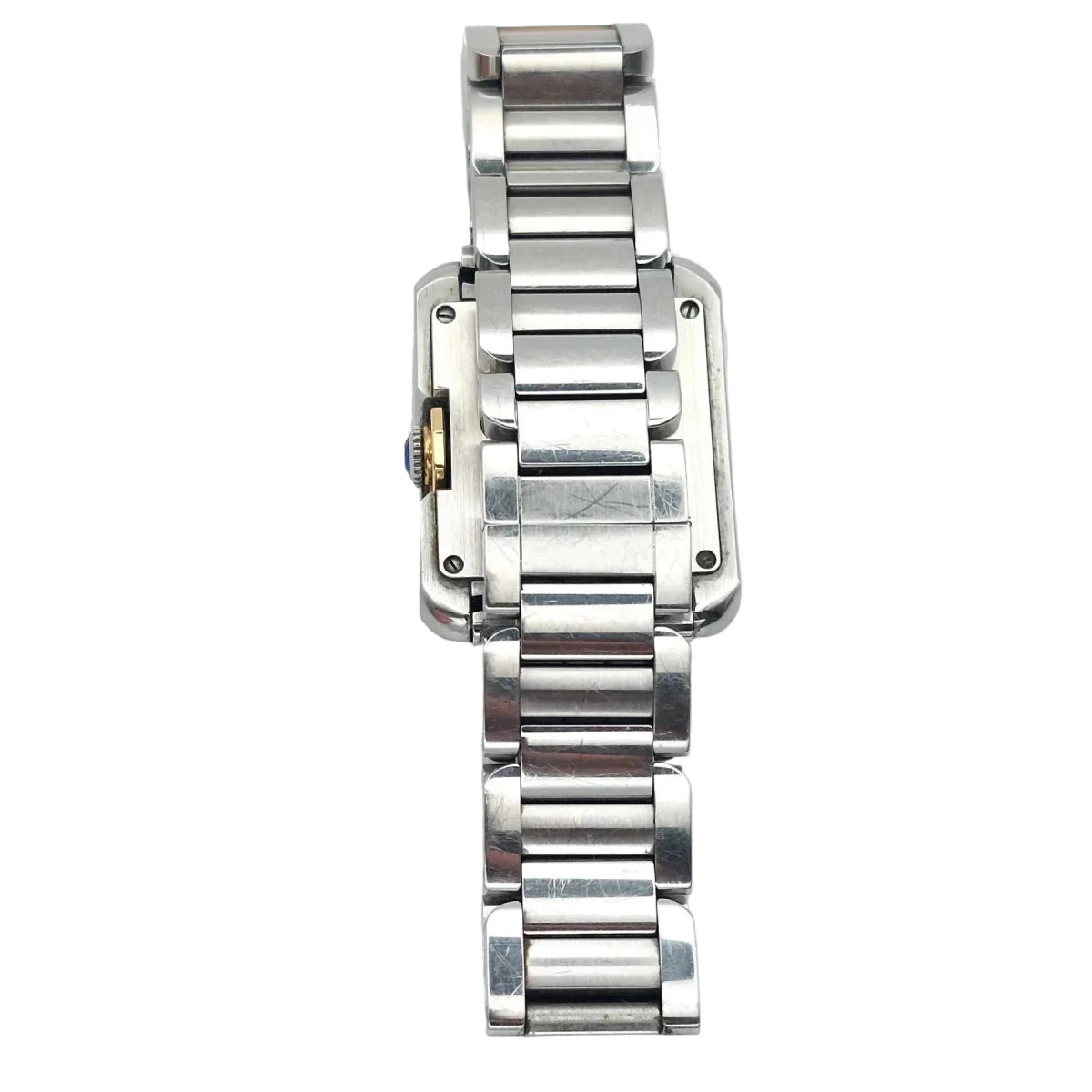 Montre CARTIER "Tank Anglaise" PM en or jaune et acier - Castafiore