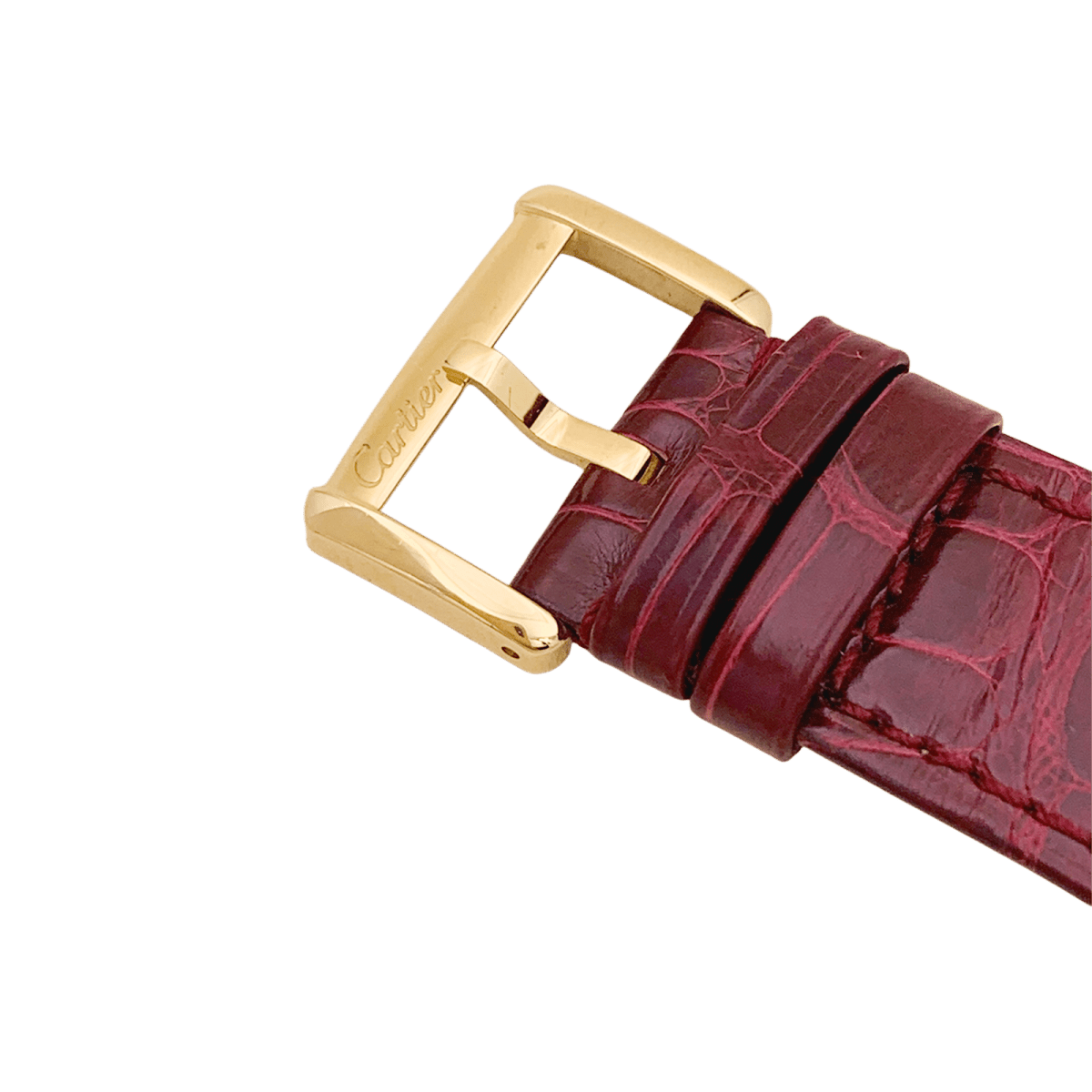 Montre CARTIER "Tank Divan" en or jaune, argent, acier et diamants - Castafiore