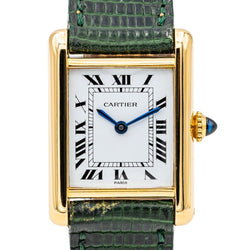 Montre CARTIER, "Tank" en or jaune - Castafiore
