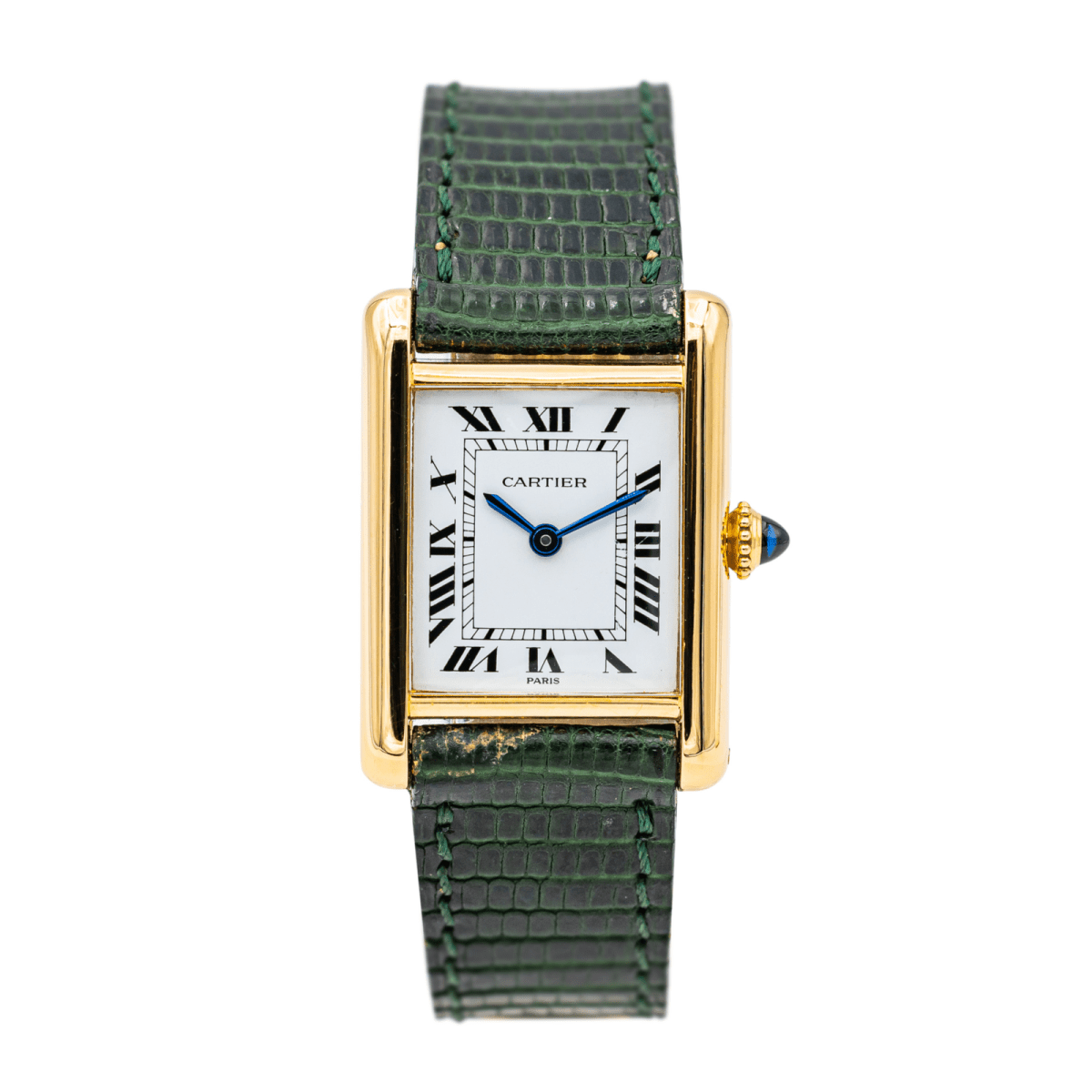 Montre CARTIER, "Tank" en or jaune - Castafiore