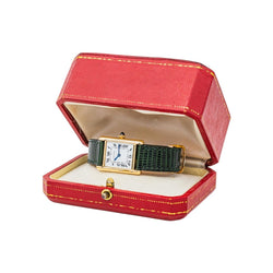 Montre CARTIER, "Tank" en or jaune - Castafiore