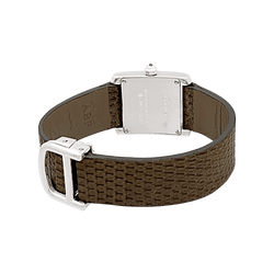 Watch Cartier, "Tank Française", white gold, diamonds.