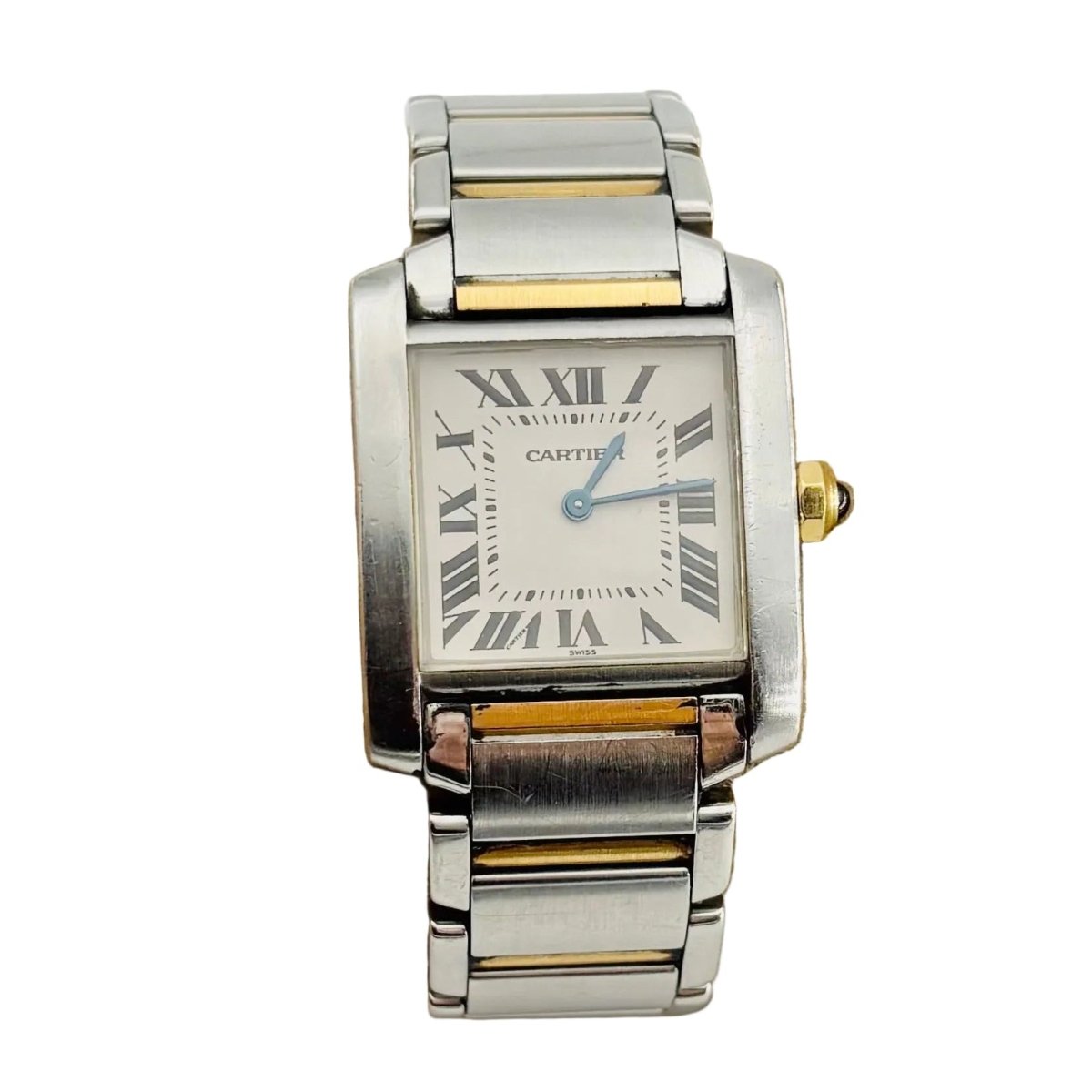 Montre CARTIER "Tank française" en or jaune et acier - Castafiore
