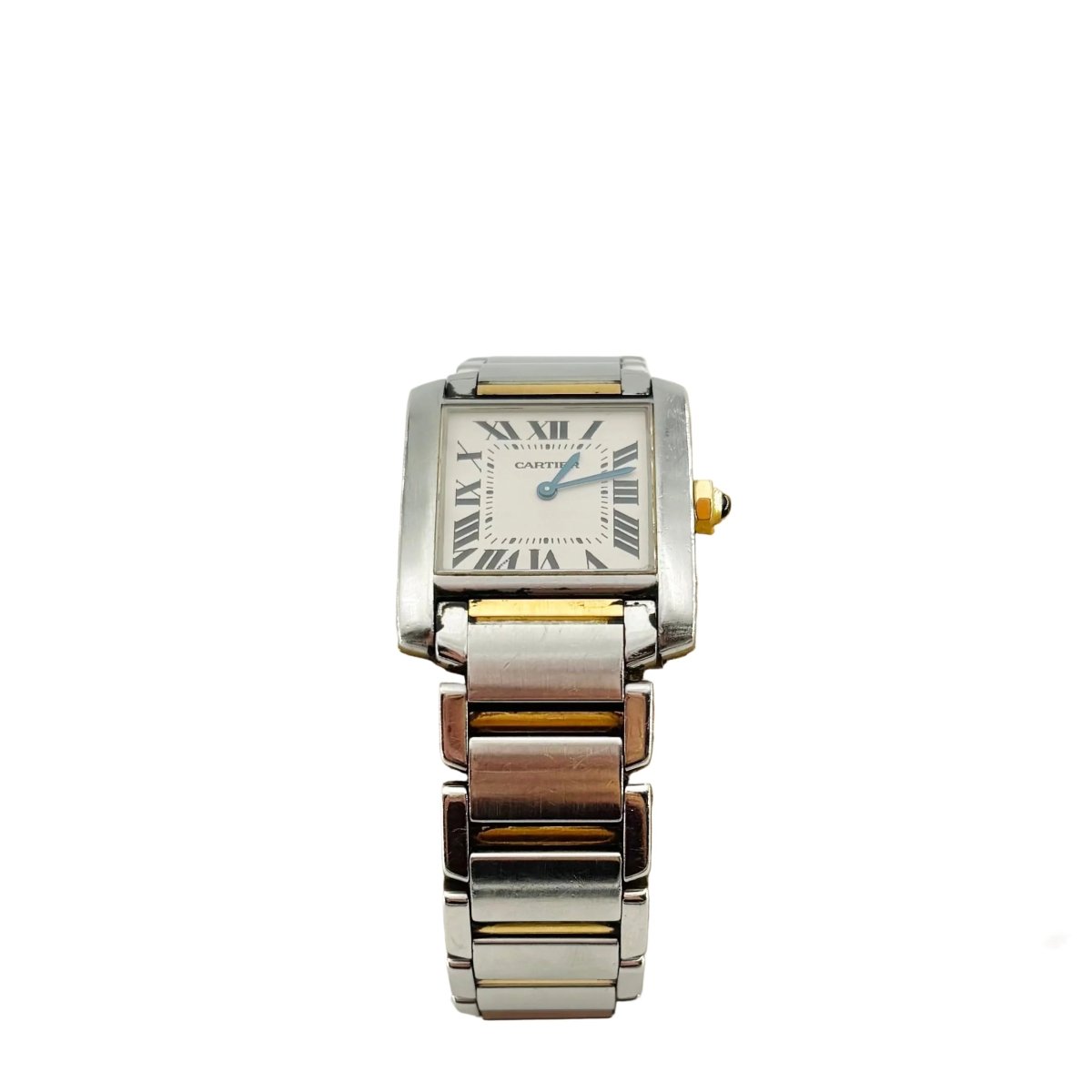 Montre CARTIER Tank française en or jaune et acier