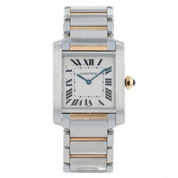Montre CARTIER "Tank française" en or jaune et acier - Castafiore
