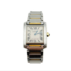 Montre CARTIER "Tank française" en or jaune et acier - Castafiore