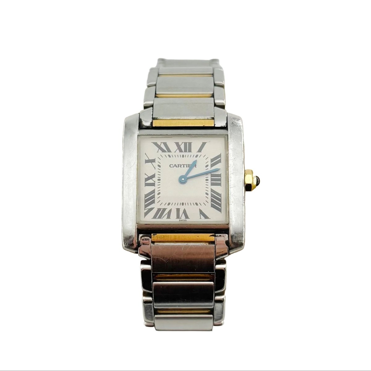 Montre CARTIER "Tank française" en or jaune et acier - Castafiore