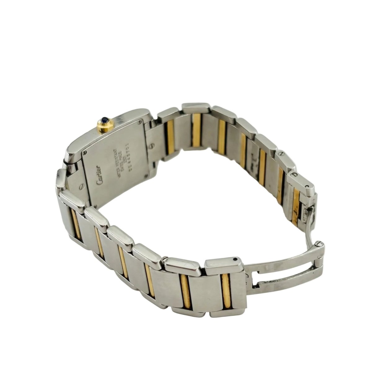 Montre CARTIER "Tank française" en or jaune et acier - Castafiore