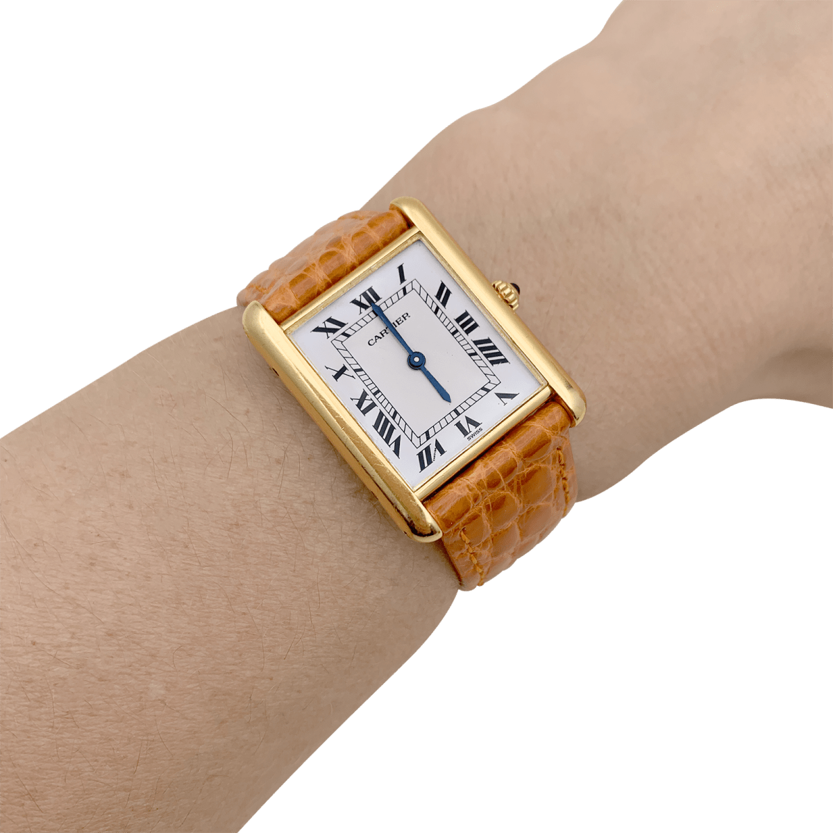 Montre Cartier "Tank Louis Cartier" en or jaune. - Castafiore