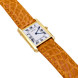 Montre Cartier "Tank Louis Cartier" en or jaune. - Castafiore