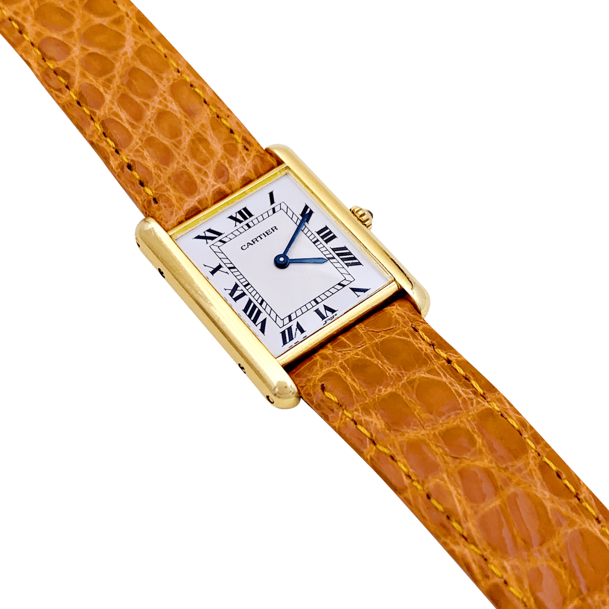 Montre Cartier "Tank Louis Cartier" en or jaune. - Castafiore