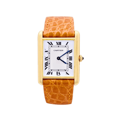Montre Cartier "Tank Louis Cartier" en or jaune. - Castafiore
