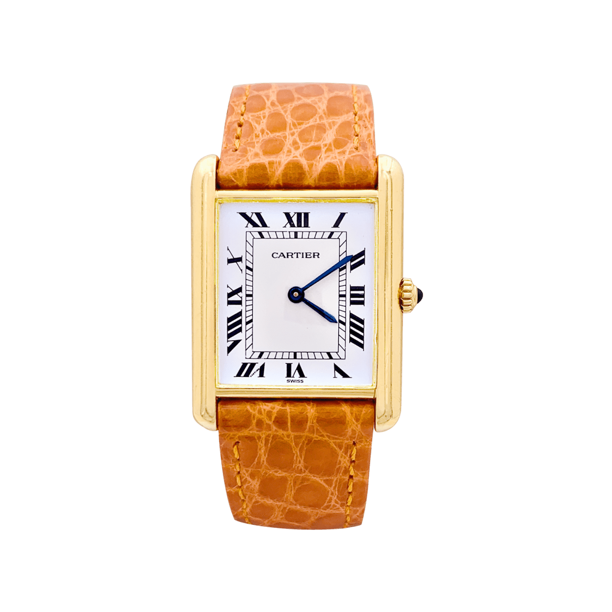 Montre Cartier "Tank Louis Cartier" en or jaune. - Castafiore
