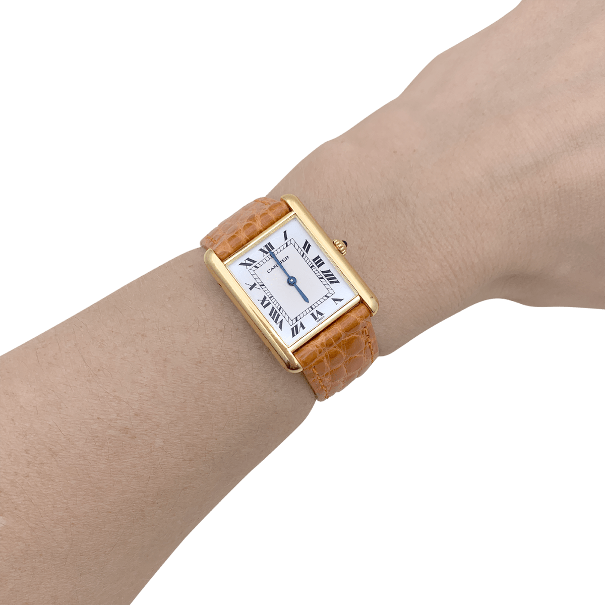 Montre Cartier "Tank Louis Cartier" en or jaune. - Castafiore