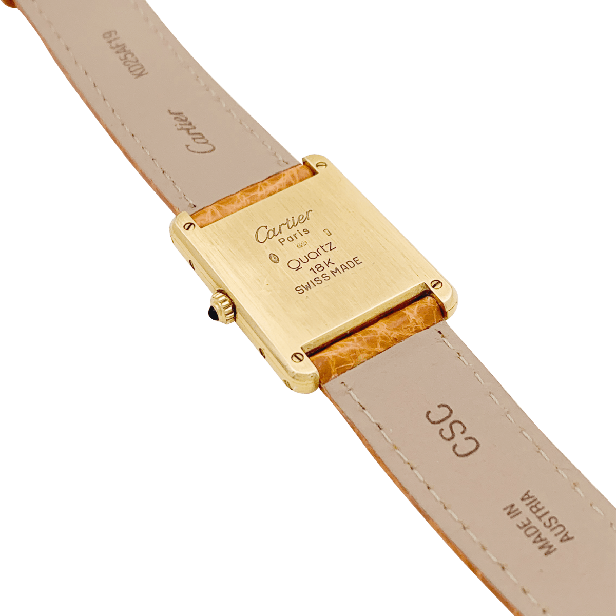 Montre Cartier "Tank Louis Cartier" en or jaune. - Castafiore