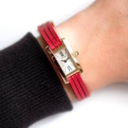 Montre CARTIER Tank mini allongée en or rose - Castafiore