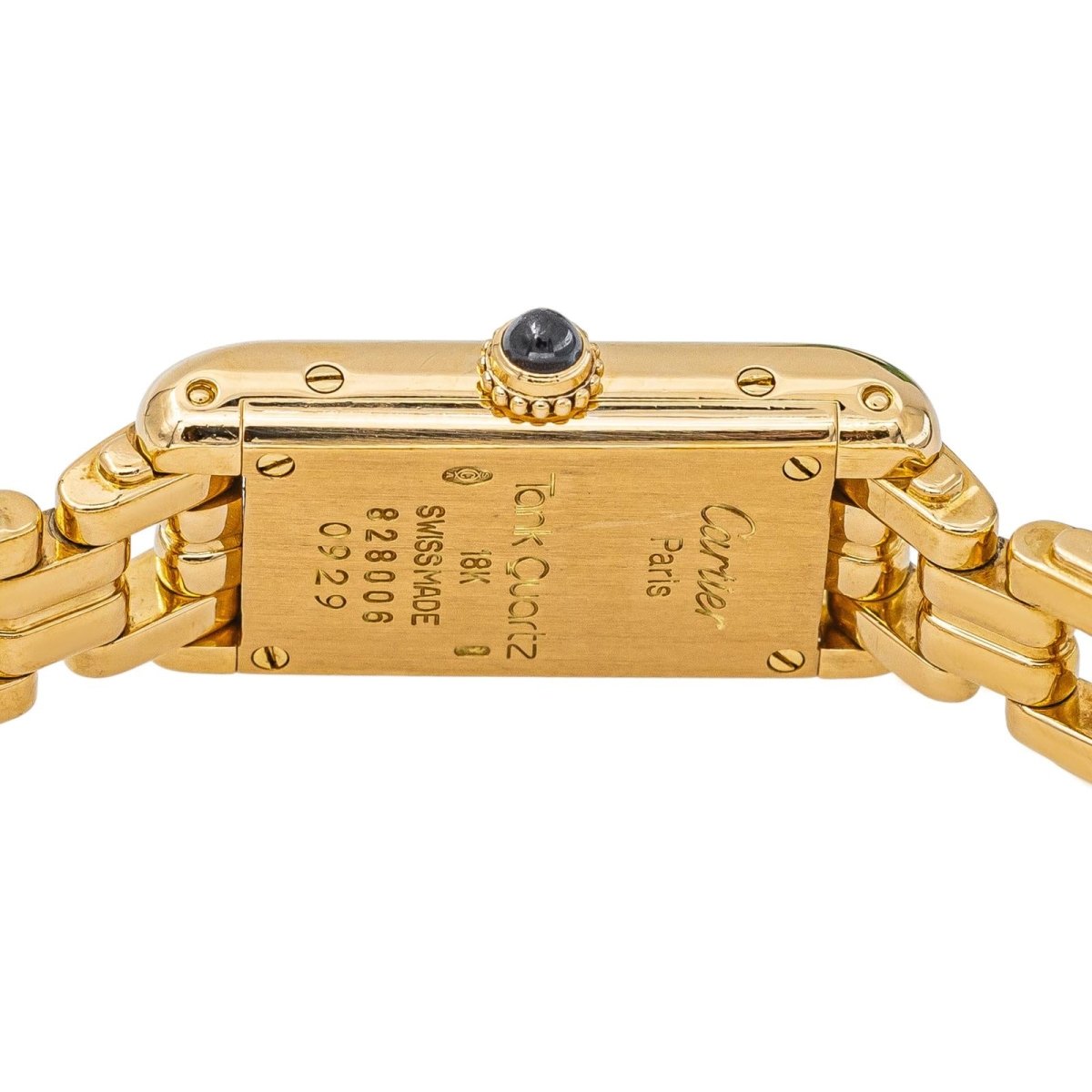 Montre CARTIER "Tank Mini" en or jaune et diamants - Castafiore