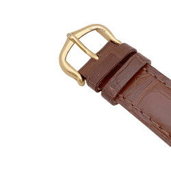 Montre Cartier "Tank Must" argent plaqué or, cuir. - Castafiore