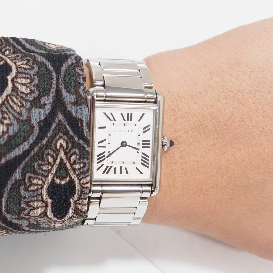 Montre Cartier Tank Must en acier - Castafiore