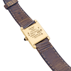 Montre CARTIER "Tank Must" en argent, acier et cuir - Castafiore